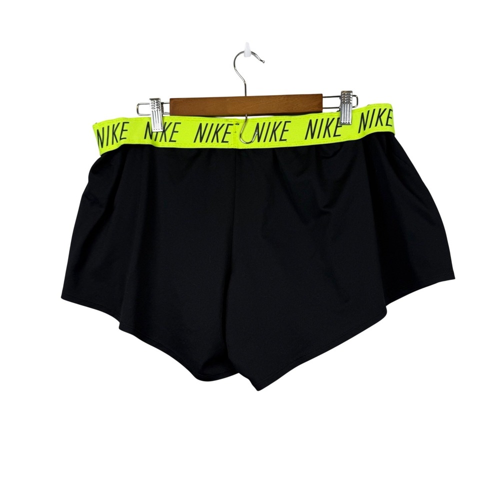 Nike Dri-FIT Running Shorts Womens‎ 1X Athletic Activewear Training Neon Yellow